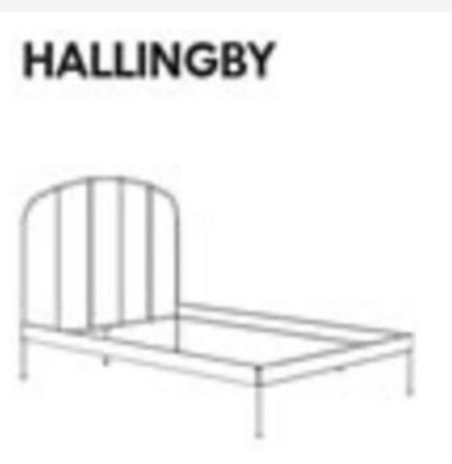 Rama łóżka Ikea Hallingby