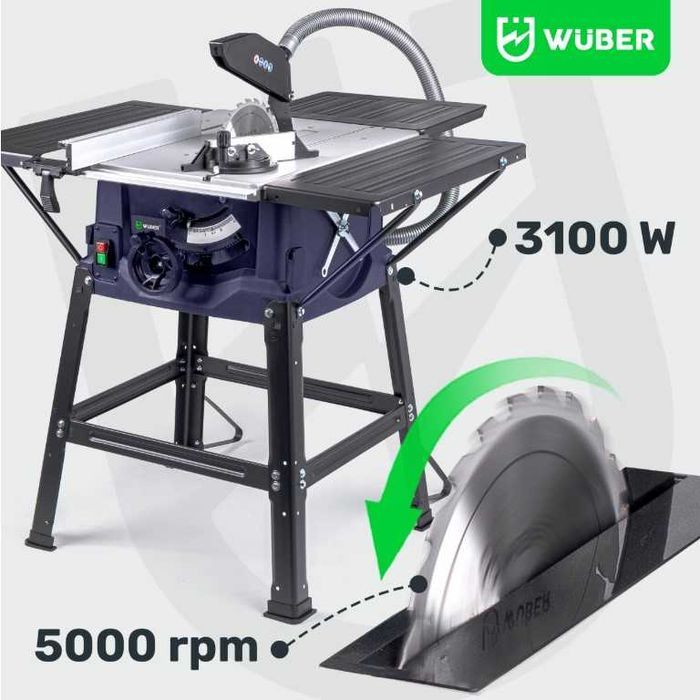 Krajzega WUBER 3100W | ZESTAW XXL: 6 Tarcz + 4 Blaty Cyrkularka Piła