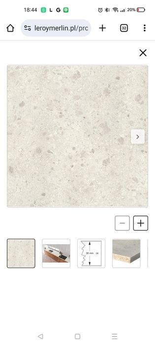 Blat kuchenny laminowany terrazo crema