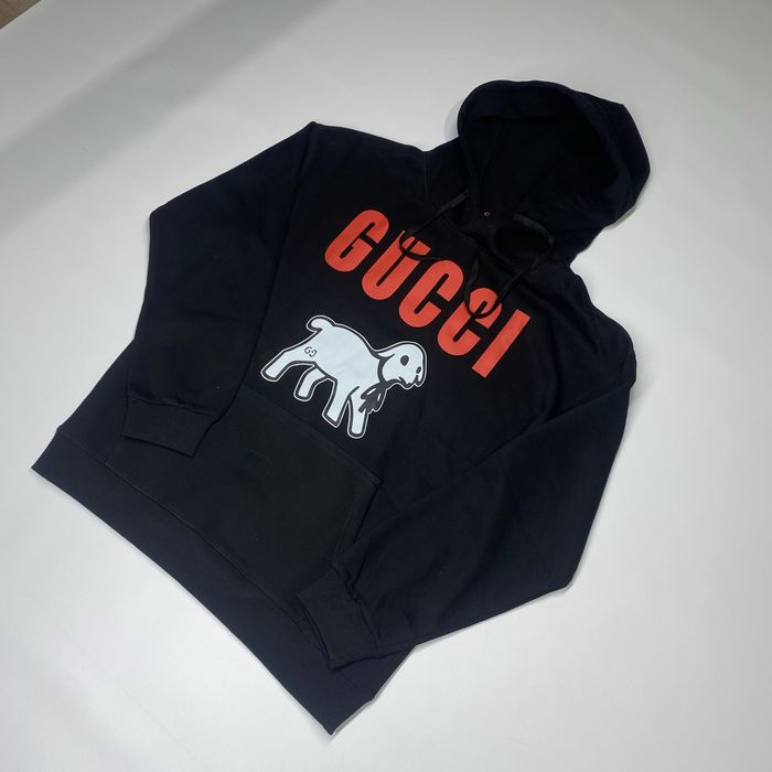 Чорний худі Gucci Lamb