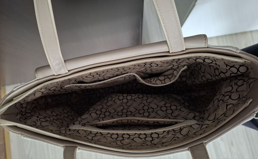 NOBO torebka torba shopperka biała