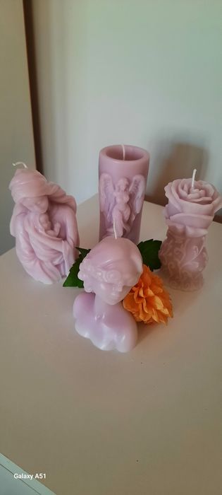 Świece ozdobne ręcznie wykonane