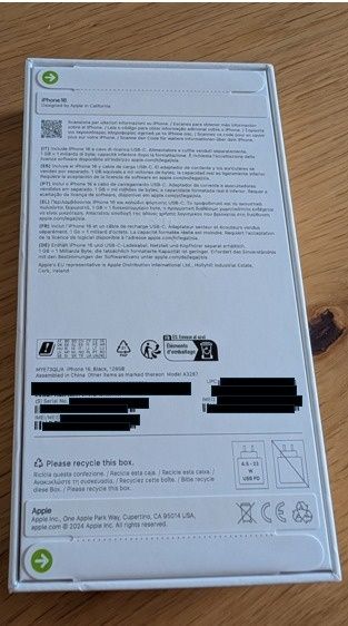 iPhone 16 novo e selado, nunca utilizado