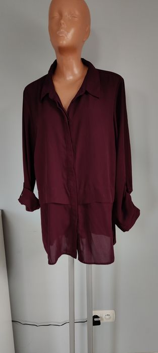 XXL 44 debenhams koszula damska bordowa bordo