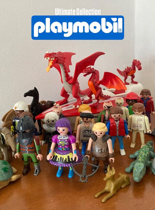 Playmobil coleção de figuras, animais e veiculos Vintage
