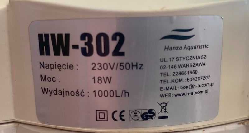 Filtr kubełkowy do akwarium.