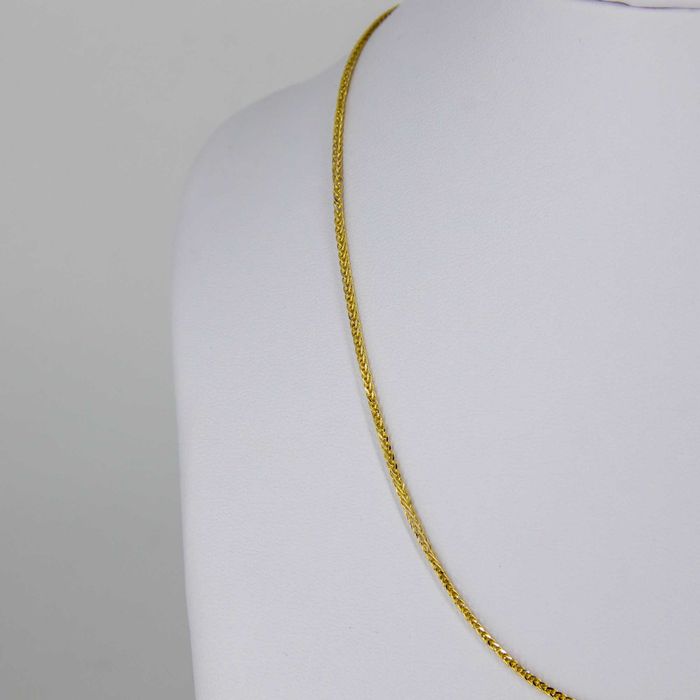 Złoty łańcuszek 585 2,03g 45cm KŁOS diamentowany Nowy WYSYŁKA GRATIS