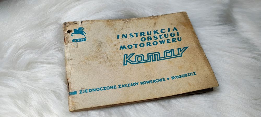 Instrukcja obsługi motoroweru Komar  - oryginał ZZR Bydgoszcz