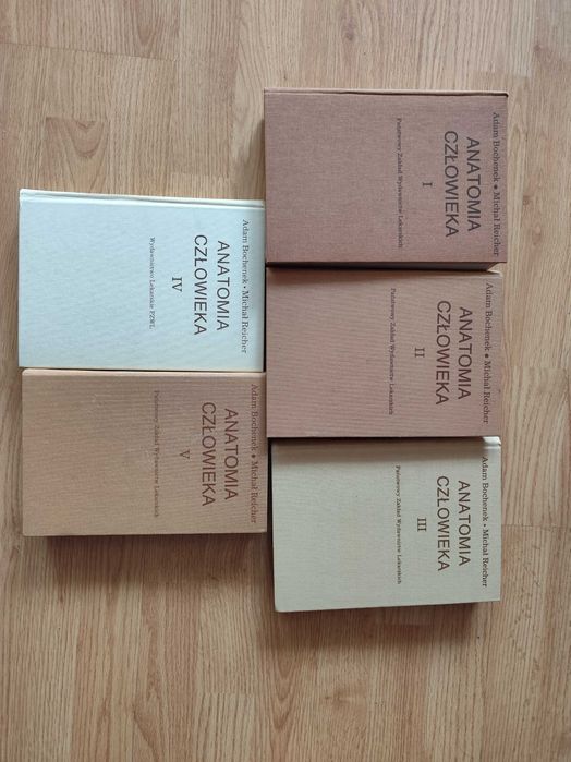 Anatomia człowieka Bochenek&Reicher V tomów