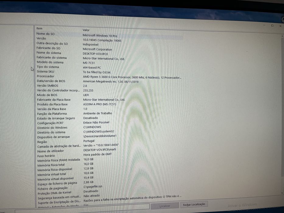 Torre PC Desktop Ryzen 5 3600 | 16GB RAM | SSD | Pronto a Usar