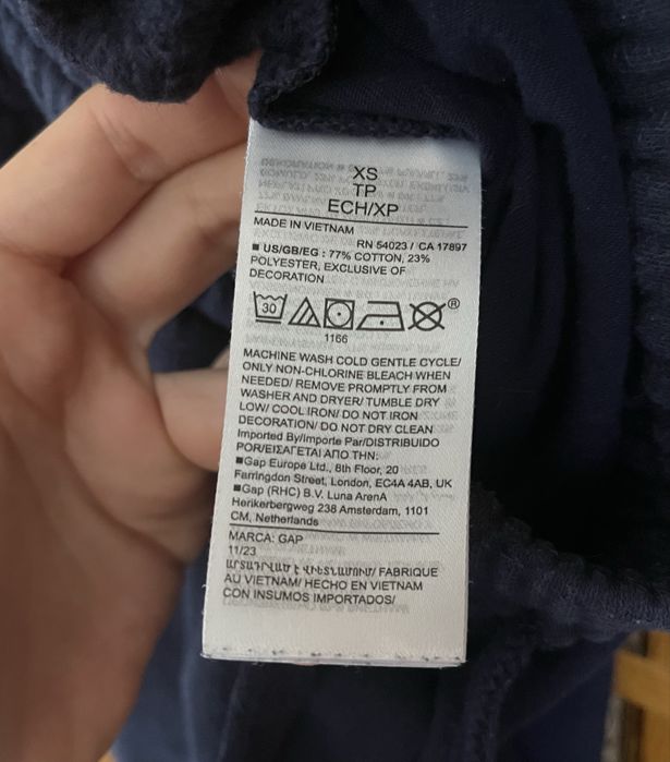 Фирменный спортивный костюм Gap на флисе, размер Xs-S