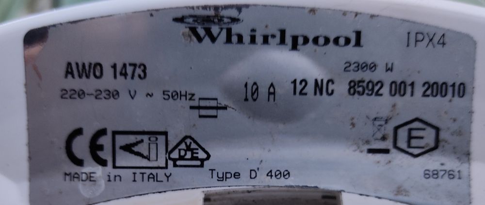 Пральна машина Whirlpool AWO 1473