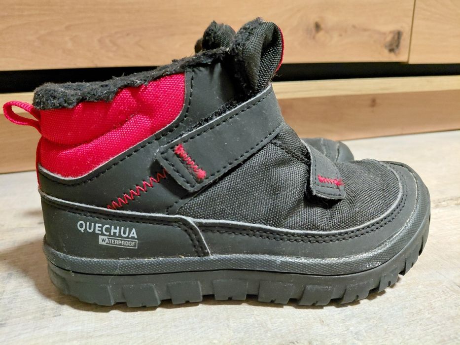 Buty ocieplane, zimowe z Decathlon, rozmiar 28