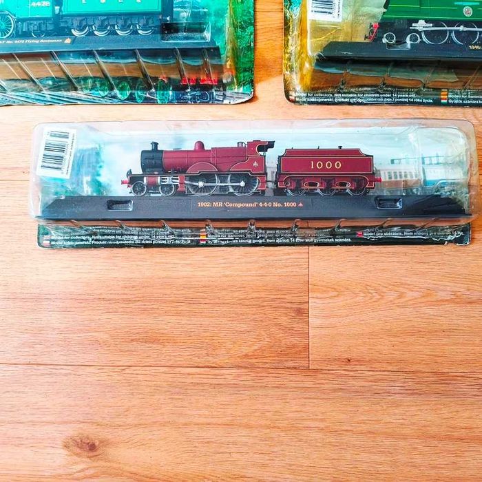 Comboios locomotivas e vagões coleção inglesa Amercom 7 unidades