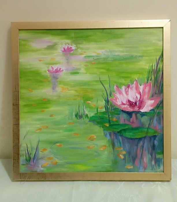 Pinturas a óleo ao estilo chinês, pintadas pelos próprios artistas chi