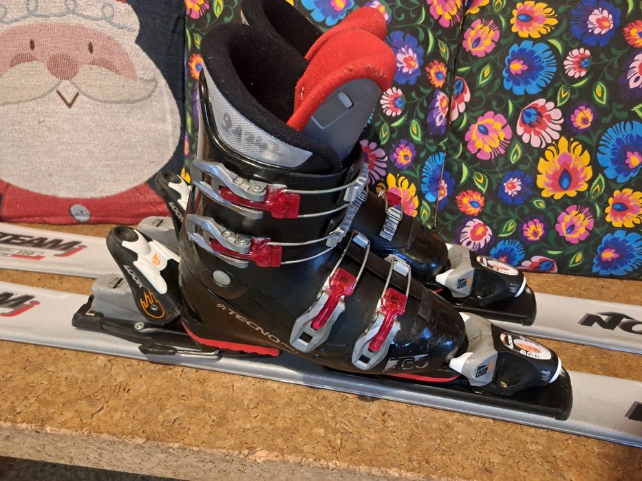 komplet narty Nordica Team 120 cm + buty Tecno 35 - 36