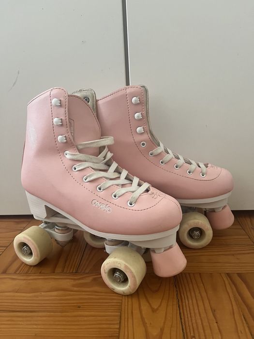 Patins rosa 4 rodas