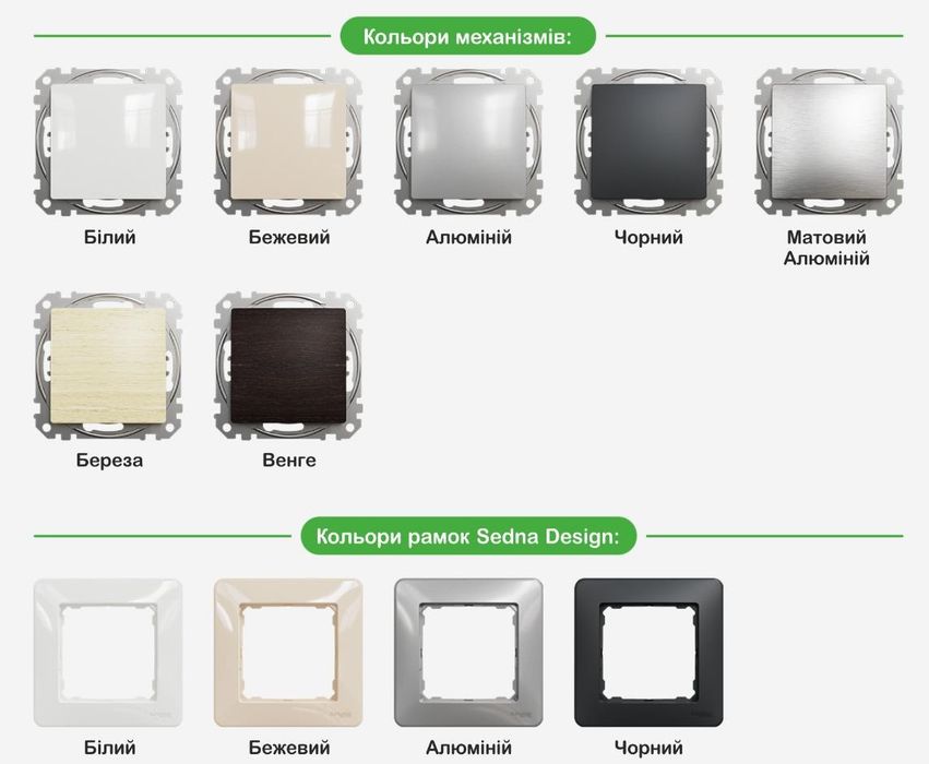 Розетки Schneider  Sedna Design