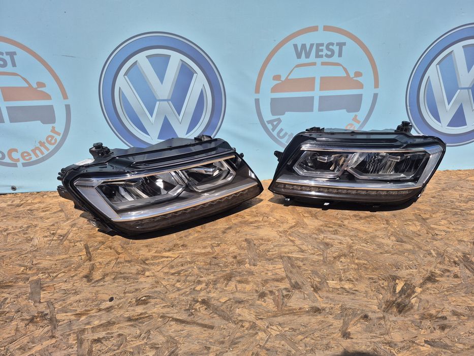 Tiguan 2 Led фари передні європа права ліва фара лед передние фары правая левая передняя  Тигуан Тігуан