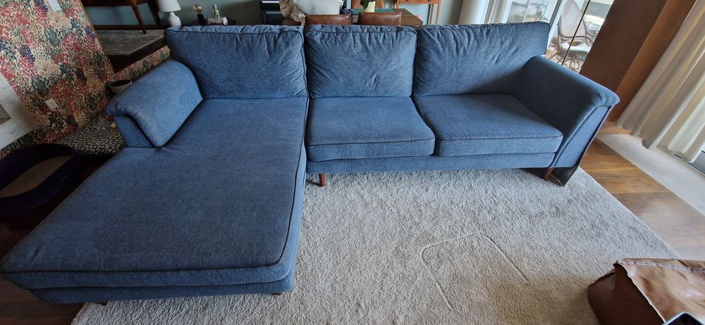 Sofa 3 lugares chaise longue NOVO espuma HR 55 K