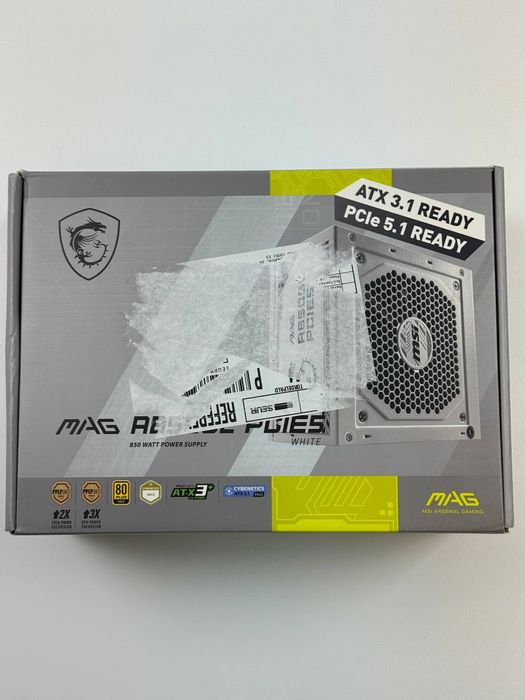 Блок живлення MSI MAG A850GL PCIE5 White 850W (306-7ZP8A24-CE0)