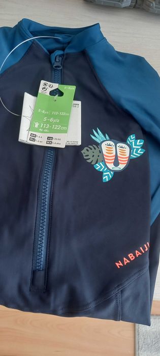 Fato banho natação manga comprida tamanho 5/6