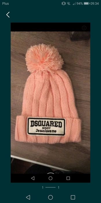 Czapka pink dsq damska zimowa