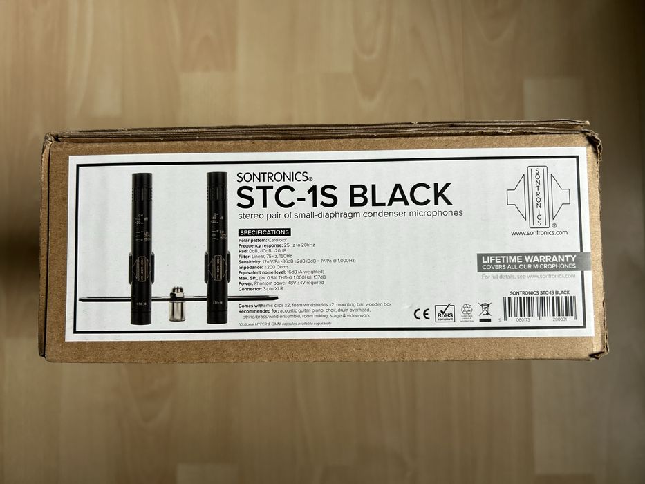 Mikrofony para stereo Sontronics STC-1S black