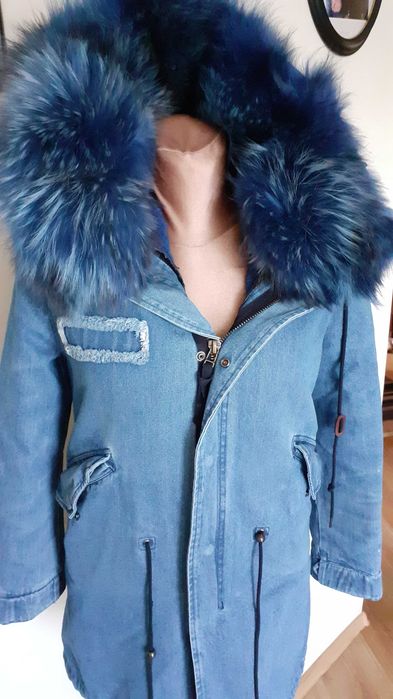 Kurtka parka z futrem