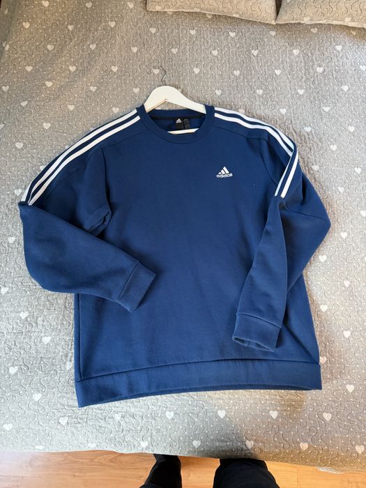 Granatowa Oryginalna Bluza Adidas L