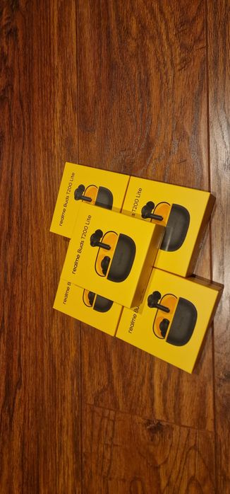 Realme Buds T200 Czarny/Jasny szary - PL. Gwarancja 24Mce FV23%