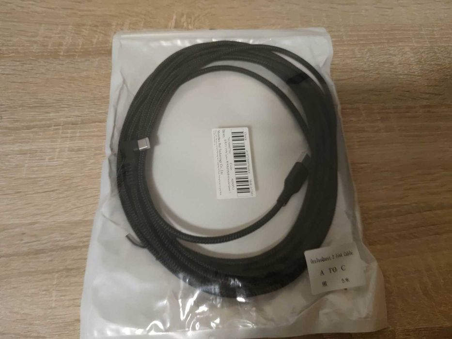 Link кабель USB3.2 на 5м, для Oculus Quest, Quest 2, Quest 3, Pico 4: ...