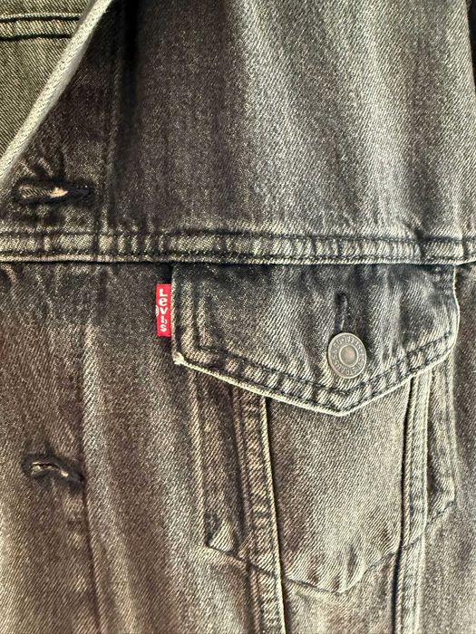 Casaco de Ganga Levi's Original – Cinzento Escuro / Preto - (NOVO) Size: L