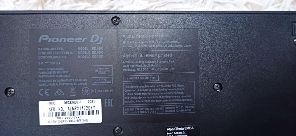 Діджей контролер Dj controller Pioneer DDJ 200