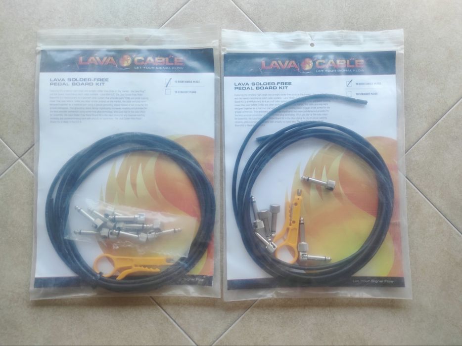 Lava Cables Solder-Free. Pedal Board. Patch Cables