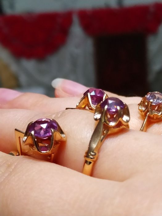 2.67 Золота каблучка р 18 александритом 583 СССР