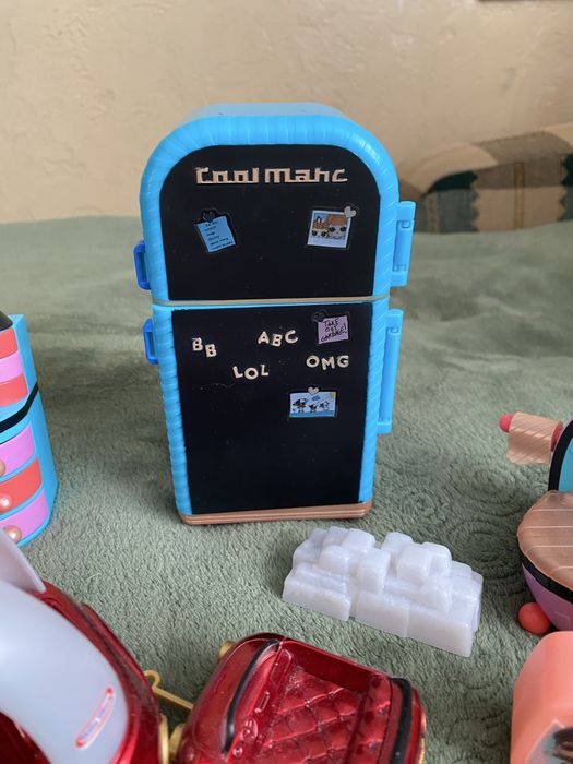 Меблі для ляльок лол Lol оригінал машинка холодильник ліжко телевізор