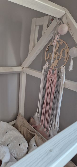 Łóżeczko domek drewniane 170x90 cm