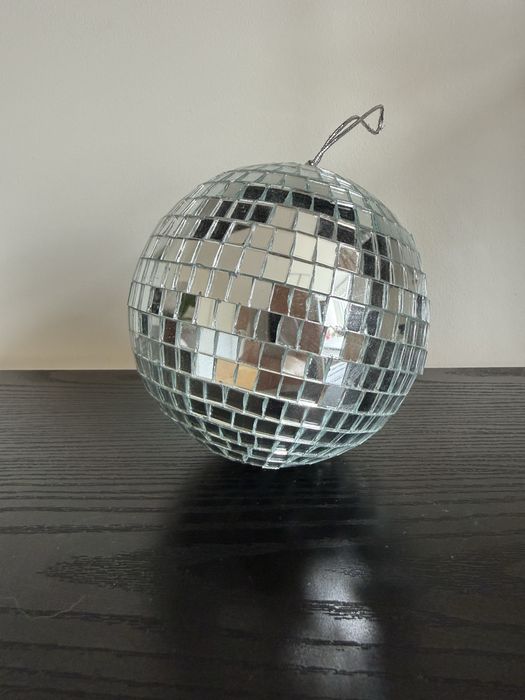 Szklana lustrzana kula dyskotekowa disco ozdoba dekoracja dj