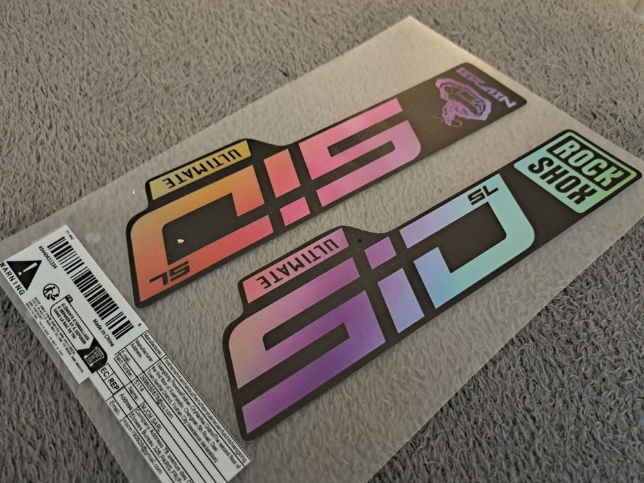 RockShox SID Naklejki do amortyzatora Kolorowe NOWE