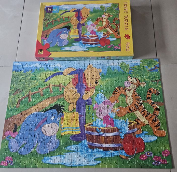 Puzzle trefl 600 el. 600x400 lata 90 Kubuś Puchatek i przyjaciele