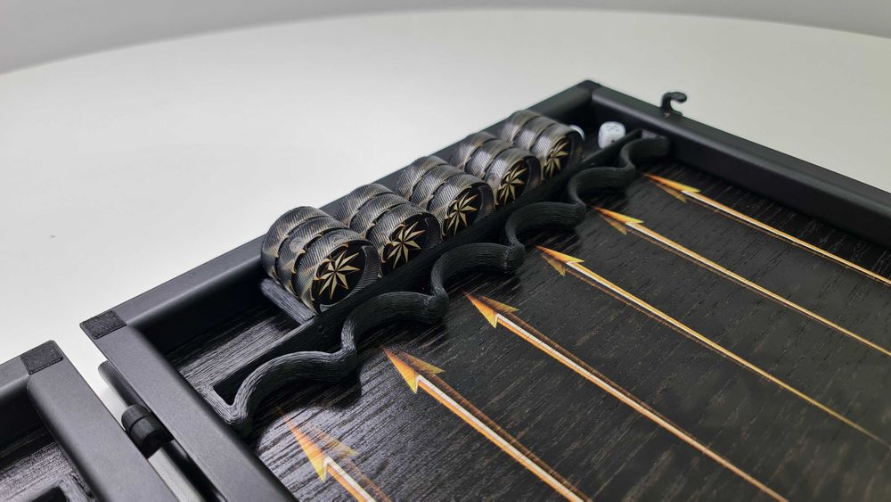 Нарды шпон Дуба. Дизайн роза ветров. Стильный подарок мужу, мужчине.