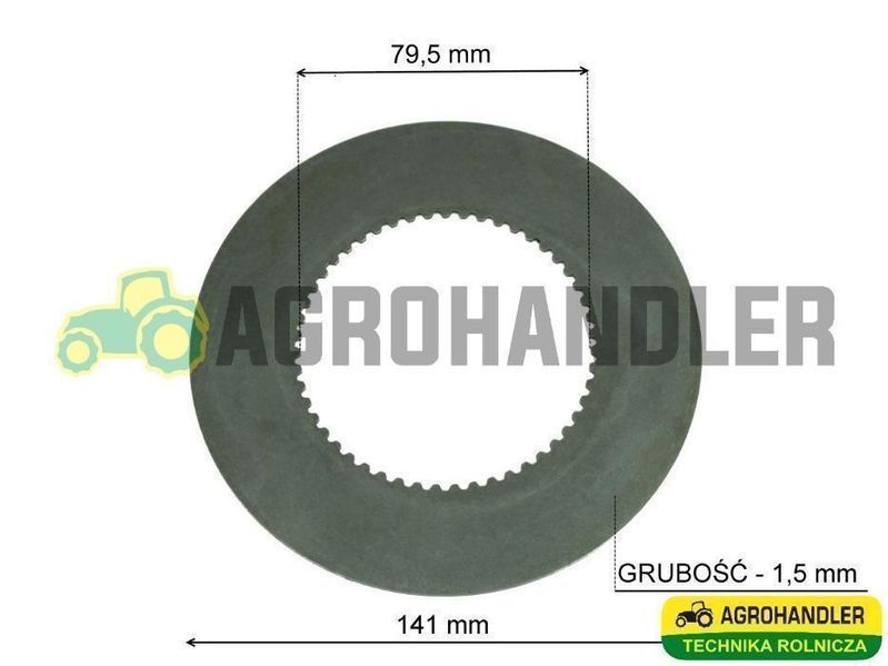 Tarcza,Tarczka CIERNA JOHN DEERE L34064