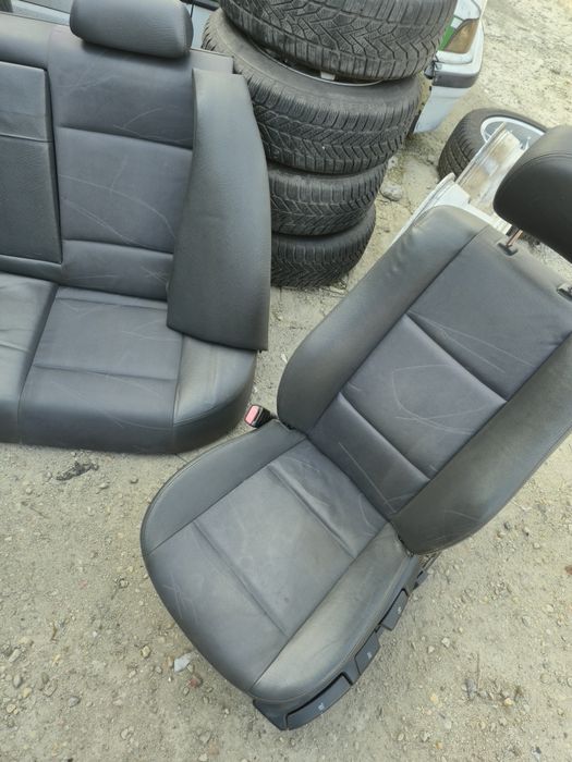Fotele Skóra BMW e46 sedan podgrzewane boczki  komplet