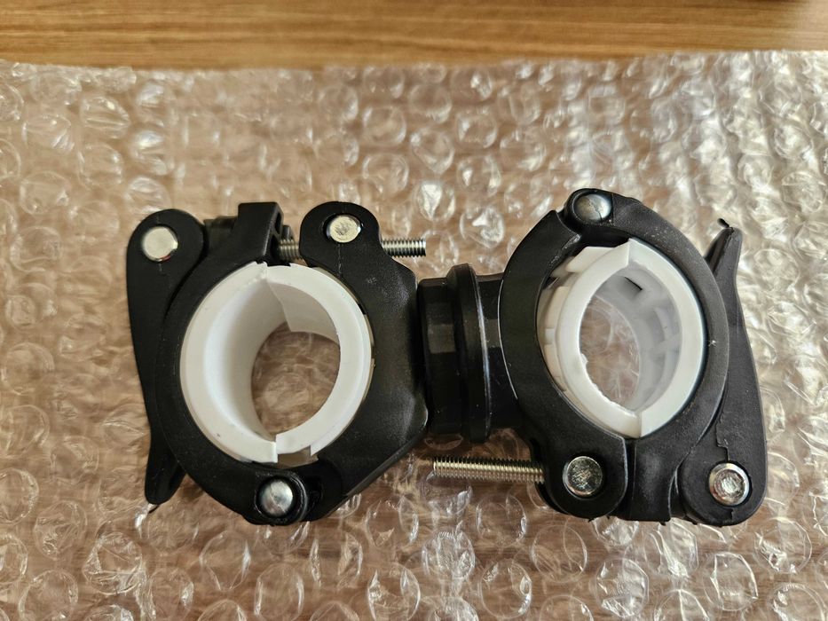 uchwyt do latarki lampki rowerowej rower hulajnoga obrotowy 360