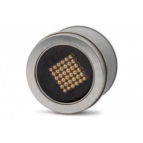 Неокуб Neocube 216 шариков 5мм в металлическом боксе Золотой