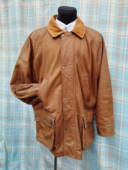 Куртка охотника мужская кожаная  р. XL.