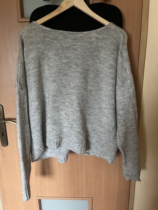 Sweter szary scarlett The Odder Side z wełną