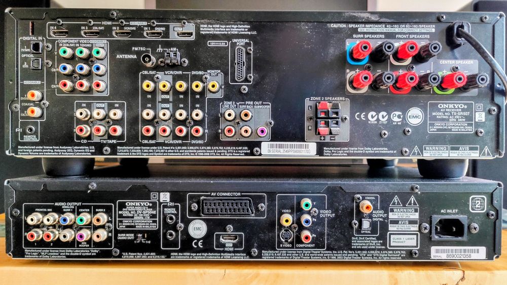 Onkyo TX-SR507 & DV-SP504E