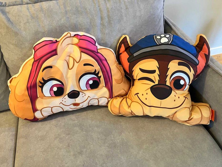 Poduszka Psi Patrol x2 - Chase, Skye , stan bdb